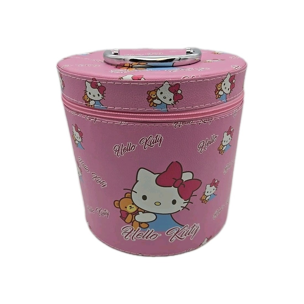 Sanrio Hello Kitty Pink Cosmetic Makeup Travel Storage Organizer Caser